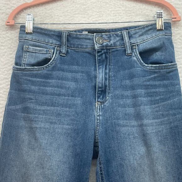 Kut From The Kloth Jeans Womens 4 Blue Elizabeth Crop Straight Mid Rise Denim 28 - Picture 4 of 15